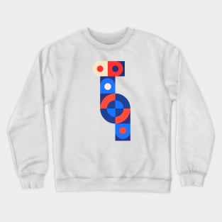 Multicolored Geometric Puzzle Crewneck Sweatshirt